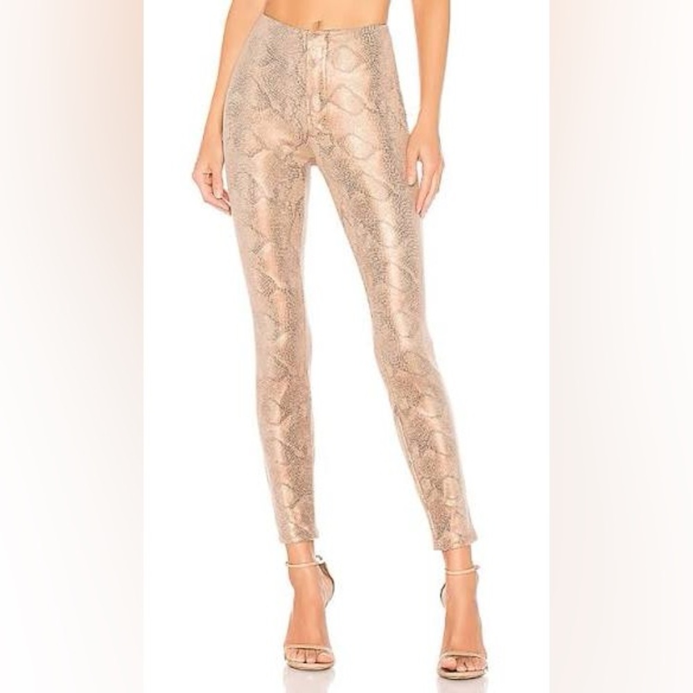 MOTHER The Looker Ankle Slither Snakeskin High Waist Jeans Size 24